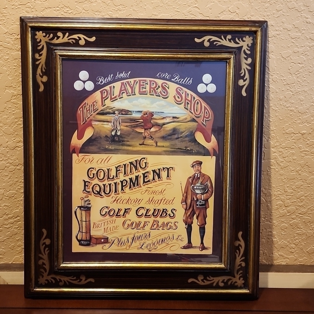 VINTAGE GOLF ART - Picture 2 of 3